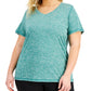 ID Ideology Women's Essentials Rapidry Heathered T-Shirt Green
