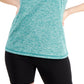 ID Ideology Women's Essentials Heathered Keyhole Back Tank Top Green Size Medium