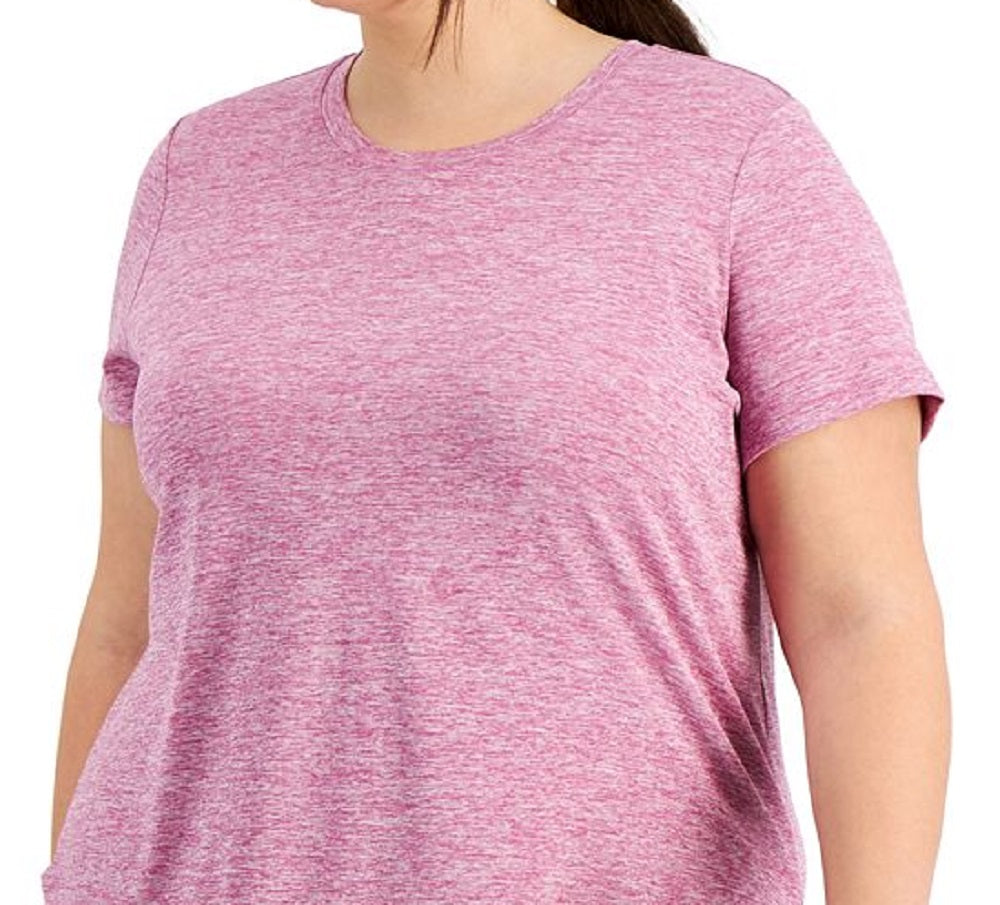 ID Ideology Women's Crewneck T-Shirt Purple Size 2X