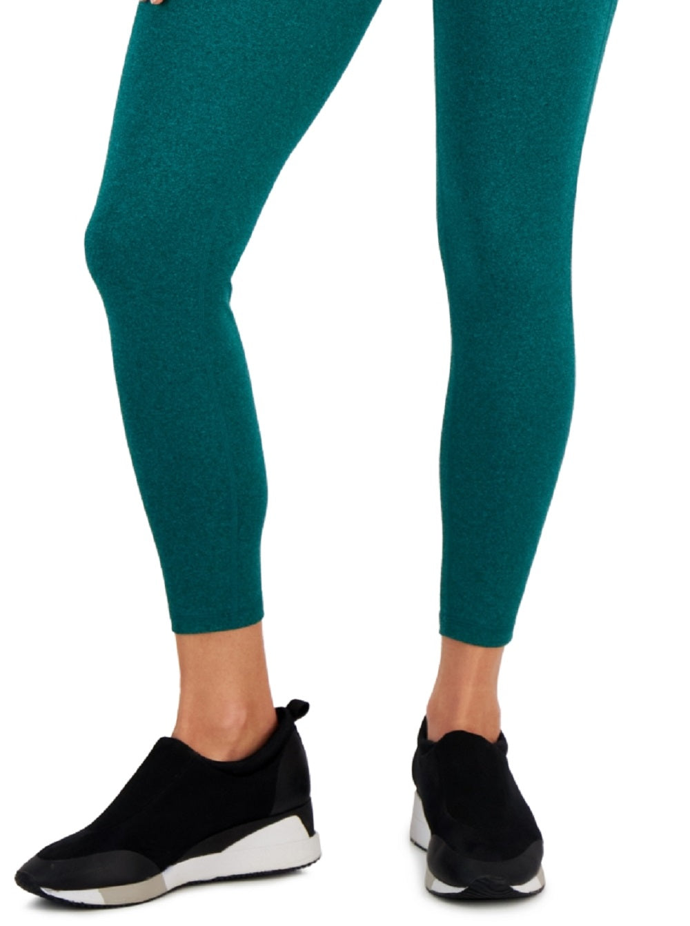 ID Ideology Women's Essentials Sweat Set 7/8 Length Leggings Green Size Petite