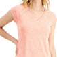 ID Ideology Women's Essentials Rapidry Heathered Performance T-Shirt Orange Size Medium