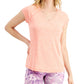 ID Ideology Women's Essentials Rapidry Heathered Performance T-Shirt Orange Size Medium