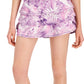 ID Ideology Women's Jungle Printed Tiered Skort Purple Size Large