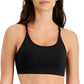 ID Ideology Women's Solid Low Impact Bra Black Size Large