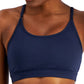 ID Ideology Women's Solid Low Impact Bra Blue Size Medium