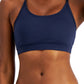 ID Ideology Women's Solid Low Impact Bra Blue Size Medium