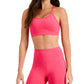 ID Ideology Women's Solid Low Impact Bra Pink Size Large