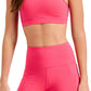 ID Ideology Women's Solid Low Impact Bra Pink Size Large