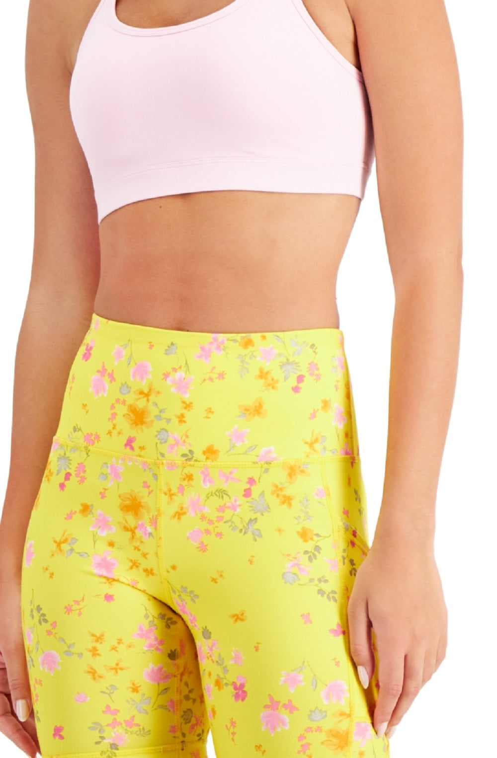 ID Ideology Women's Solid Low Impact Bra Pink Size X-Large