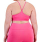 ID Ideology Women's Low Impact Sports Bra Pink Size 2X