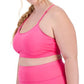 ID Ideology Women's Low Impact Sports Bra Pink Size 2X