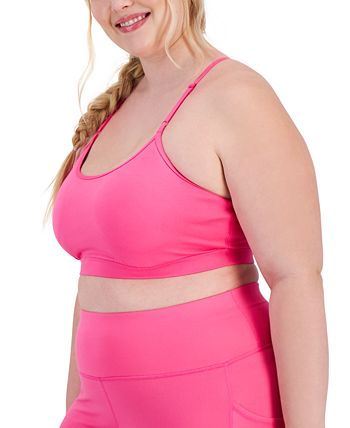 ID Ideology Women's Low Impact Sports Bra Pink Size 2X