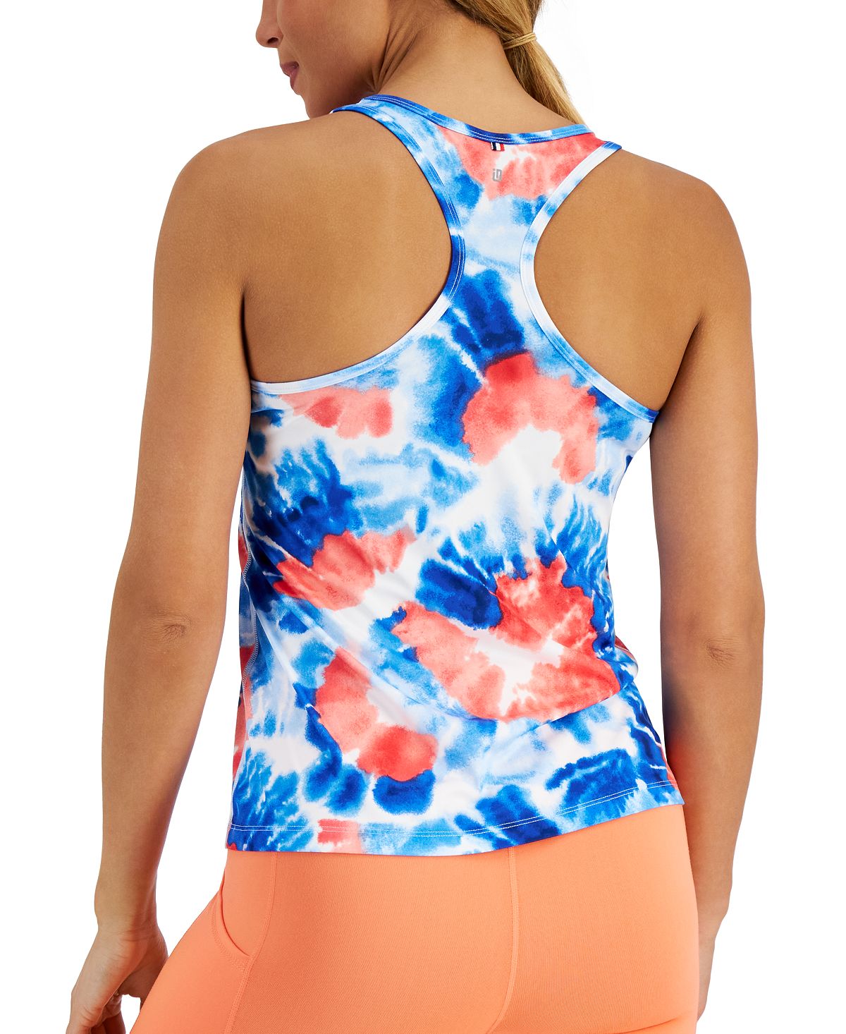 ID Ideology Women's Tie Dye Racerback Tank Blue Size X-Small