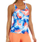 ID Ideology Women's Tie Dye Racerback Tank Blue