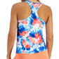 ID Ideology Women's Tie Dye Racerback Tank Blue Size Large