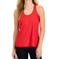 ID Ideology Women's Embossed Star Racerback Tank Red Size Small