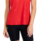 ID Ideology Women's Embossed Star Racerback Tank Red Size Large