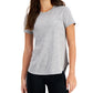 ID Ideology Women's Essentials T-Shirt Gray Size Medium