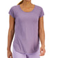 ID Ideology Women's Essentials Sweat Set T-Shirt Purple Size XX-Large