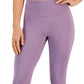 ID Ideology Women's Essentials Sweat Set 7/8 Length Leggings Purple Size X-Large