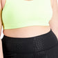 ID Ideology Women's Medium Impact Sports Bra Yellow Size 2X