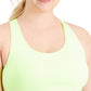 ID Ideology Women's Medium Impact Sports Bra Yellow Size 3X