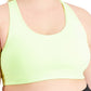 ID Ideology Women's Medium Impact Sports Bra Yellow Size 3X