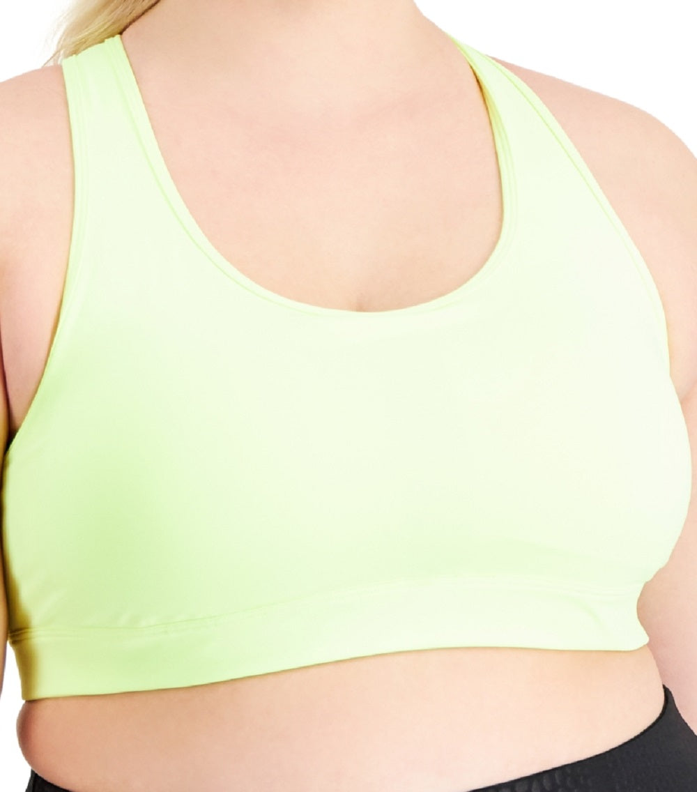 ID Ideology Women's Medium Impact Sports Bra Yellow Size 3X