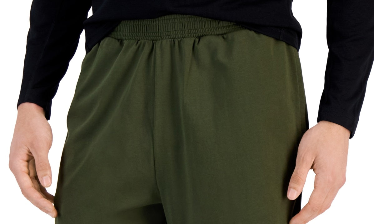 ID Ideology Men's Regular Fit Jersey Knit Shorts Green Size Medium