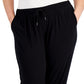 ID Ideology Women's Cropped Jogger Pants Black Size 3X