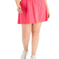 ID Ideology Women's Woven Skort Pink Size 3X