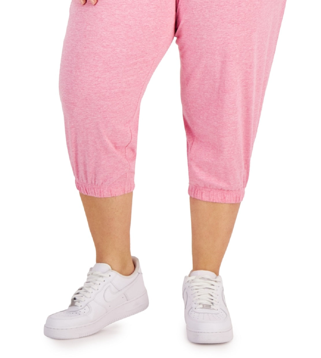 ID Ideology Women's Cropped Jogger Pants Pink Size 3X