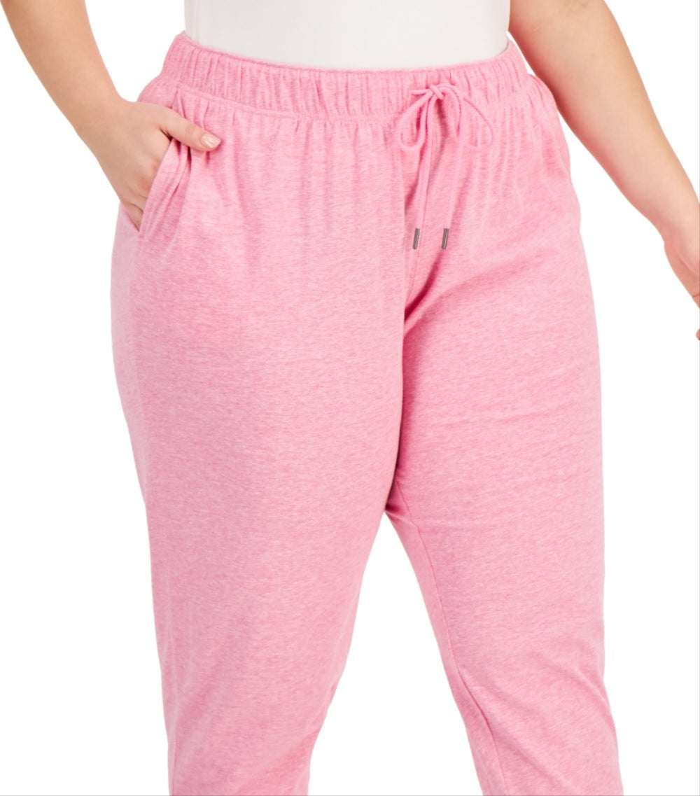 ID Ideology Women's Off Duty Jogger Pants Pink Size 3X