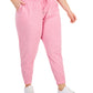 ID Ideology Women's Off Duty Jogger Pants Pink Size 3X