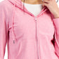 ID Ideology Women's Retro Recycled Full Zip Jacket Pink Size XX-Large