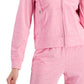 ID Ideology Women's Retro Recycled Full Zip Jacket Pink Size XX-Large