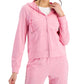 ID Ideology Women's Retro Recycled Full Zip Jacket Pink Size XX-Large