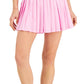 ID Ideology Women's Active Solid Pleated Skort Pink Size Large