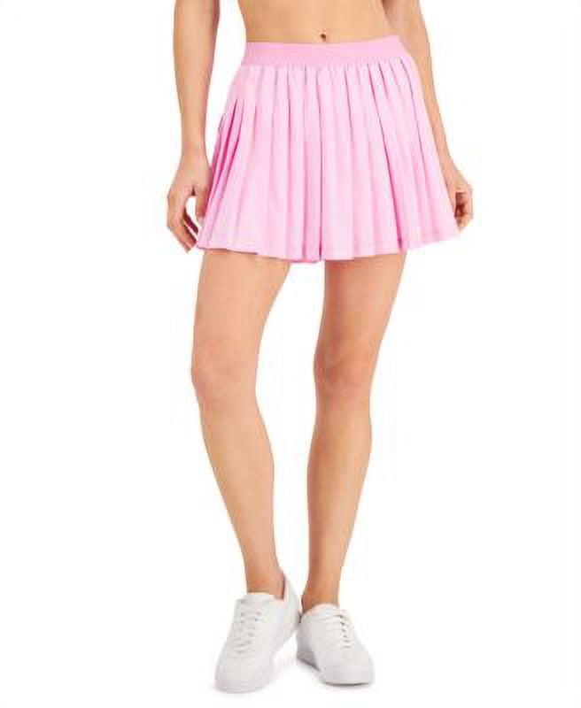 ID Ideology Women's Active Solid Pleated Skort Pink Size X-Large