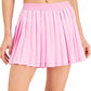 ID Ideology Women's Active Solid Pleated Skort Pink