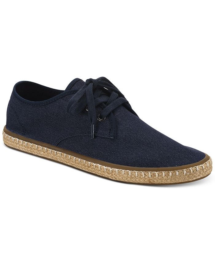 Sun + Stone Men's Zane Espadrille Sneaker Shoes Blue Size 7.5 M