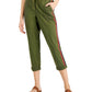Style & Co Women's Pull On Cuffed Pants Green Size Large