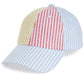 Club Room Men's Striped Baseball Hat Blue Size Regular