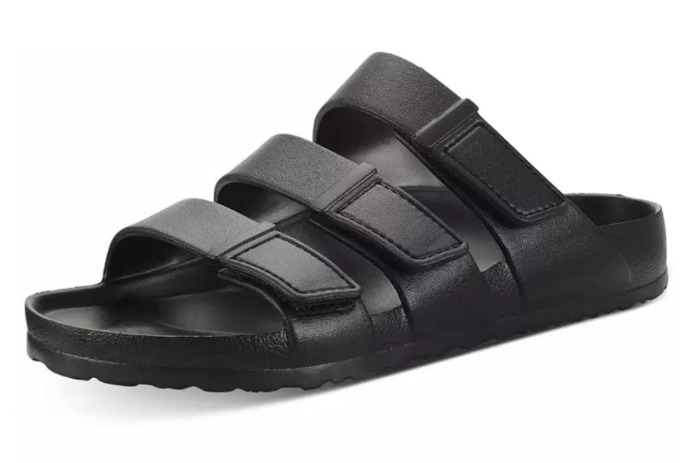 Sun + Stone Big Boy's Bowie Sandals Black Size 8