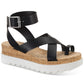 Sun + Stone Women's Phoebii Dress Sandals Black Size 8.5 M