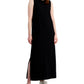 Style & Co Women's Cotton Sleeveless Maxi Dress Black Size Large