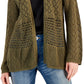 INC International Concepts Women's Crochet Cardigan Green Size X-Small