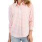 Style & Co Women's Cotton Gingham Boyfriend Shirt Pink Size Petite Small