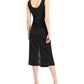 INC International Concepts Women's Tie Front Midi Dress Black Size Large