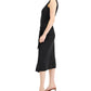INC International Concepts Women's Tie Front Midi Dress Black Size X-Large